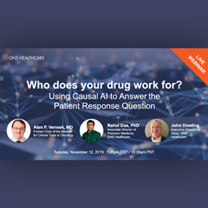 Webinar |  Who does your drug work for? Using Causal AI to Answer the Patient Response Question